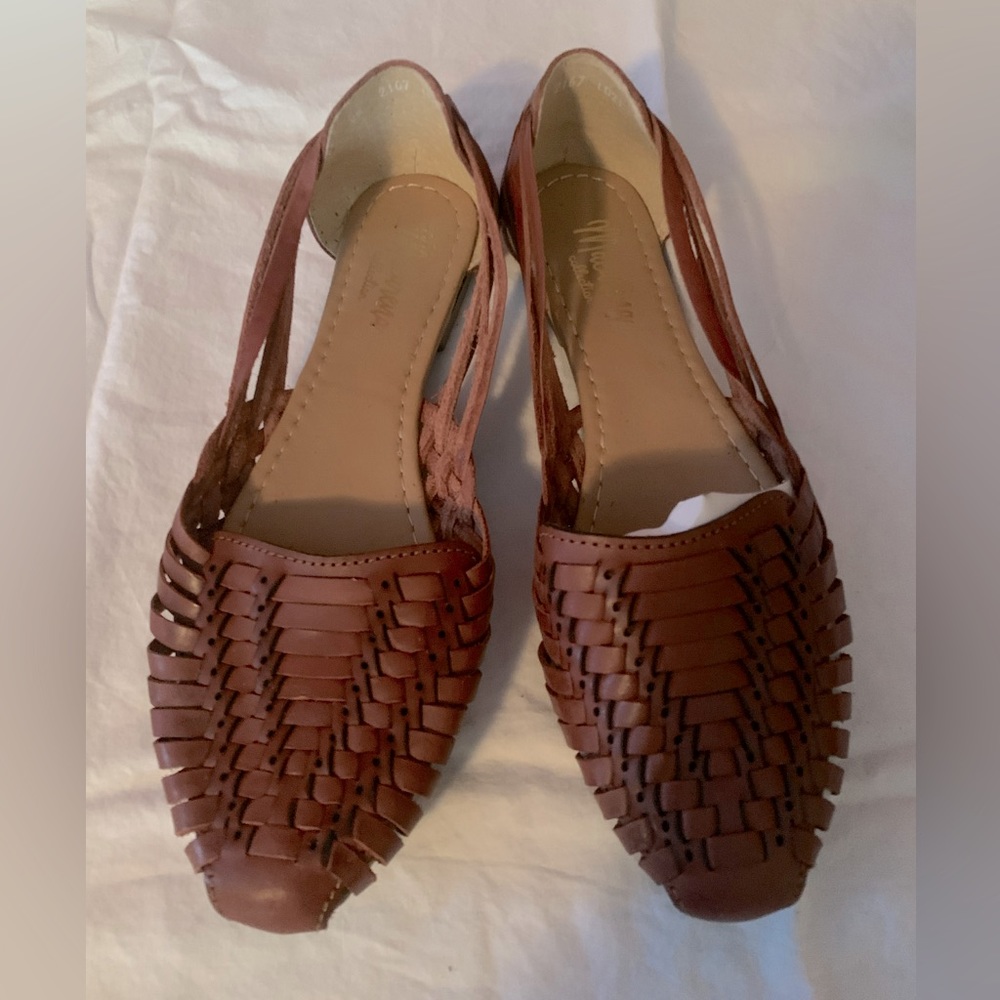 Leather handmade Huaraches, sz 8